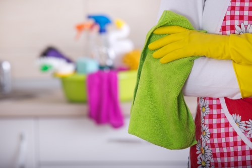 Cleaning team servicing a Camden commercial building